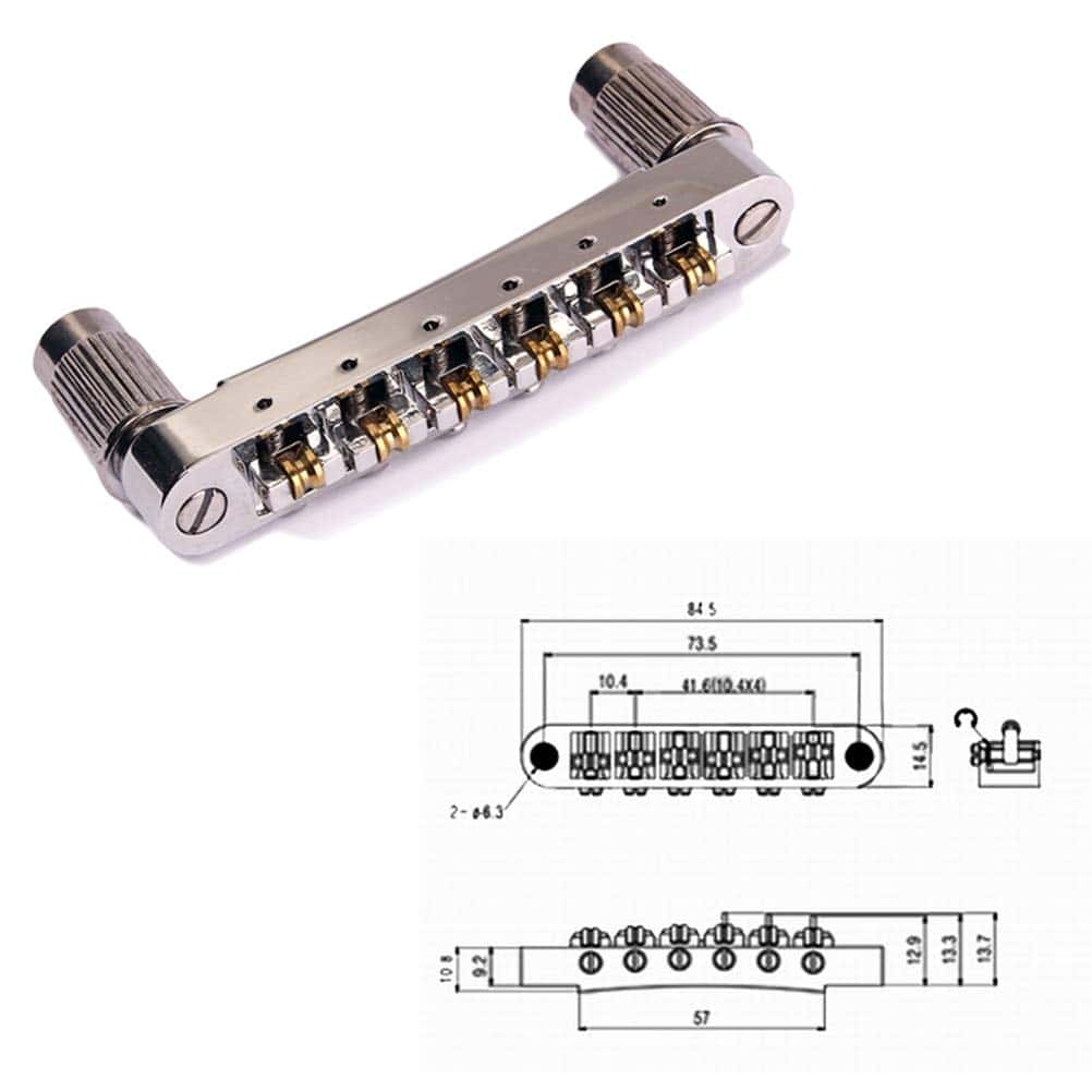 Puente de sillín de rodillo cromado cromado para repuestos - Imagen 4