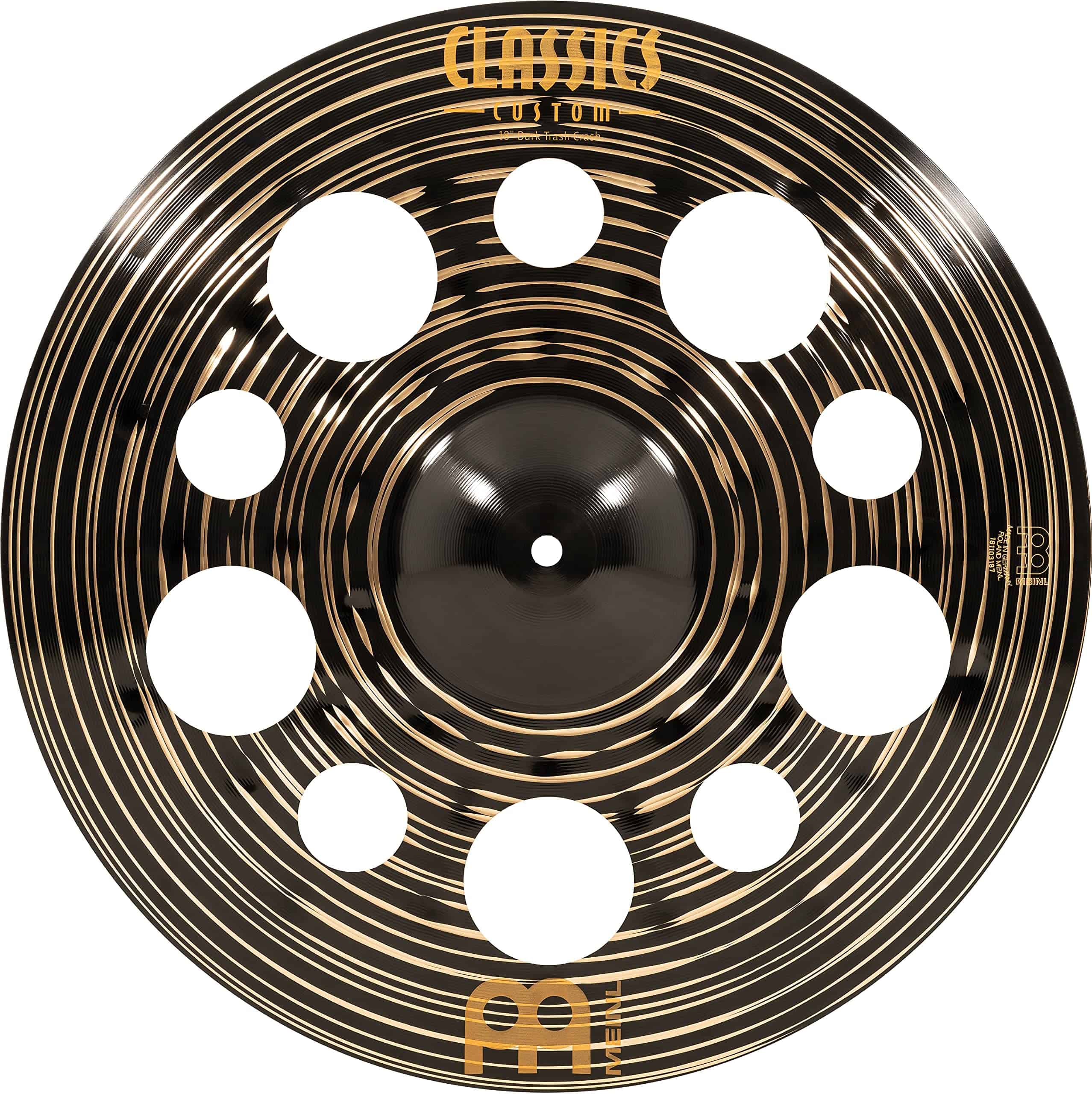Platillo Crash Meinl Cymbals Classics Custom Dark 18" para