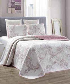 Juego de Colcha Reversible de Tres Piezas GrandLinen con