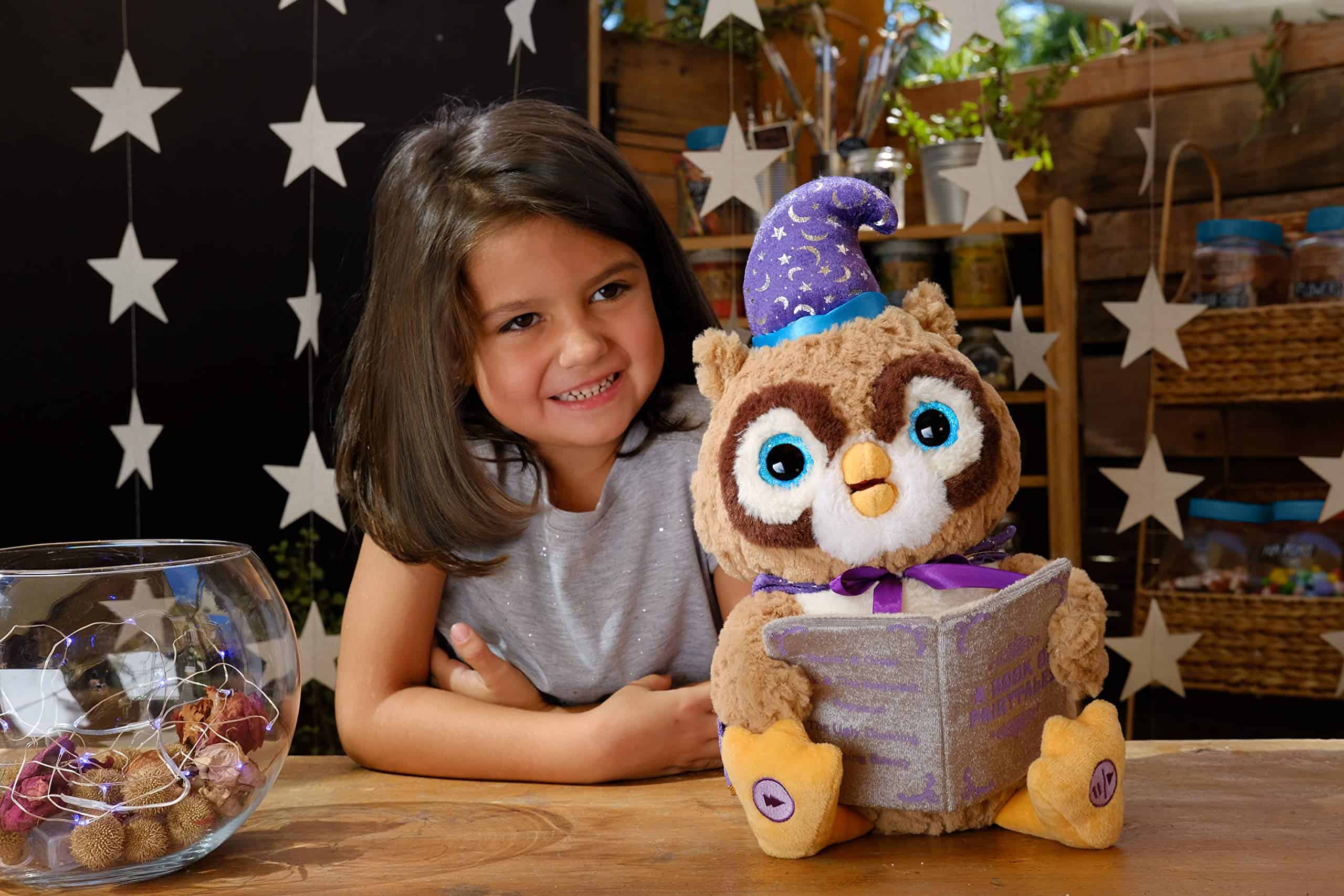 Muñeco de peluche animado Octavius el búho narrador de - Imagen 5