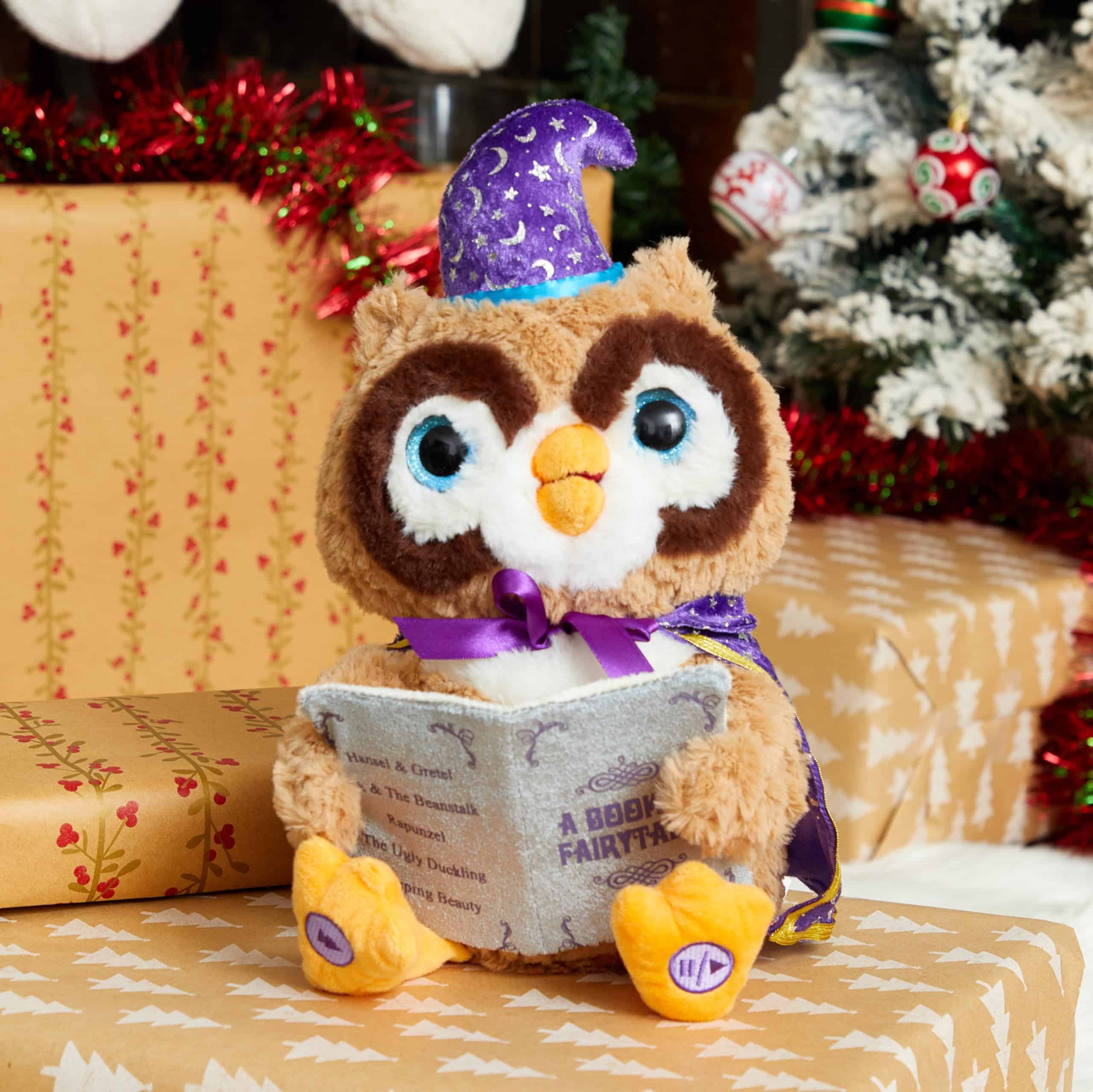 Muñeco de peluche animado Octavius el búho narrador de - Imagen 4