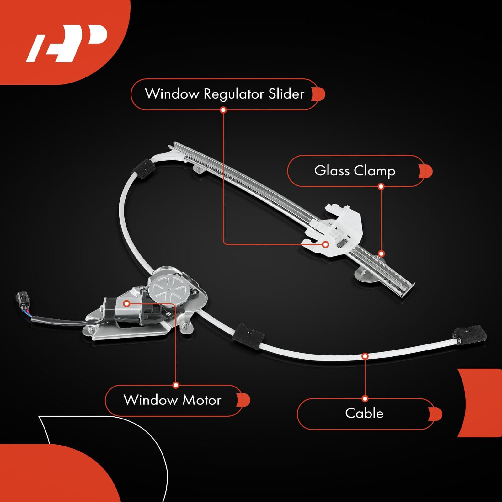 A-Premium Regulador de Ventana Eléctrico con Motor de - Imagen 7