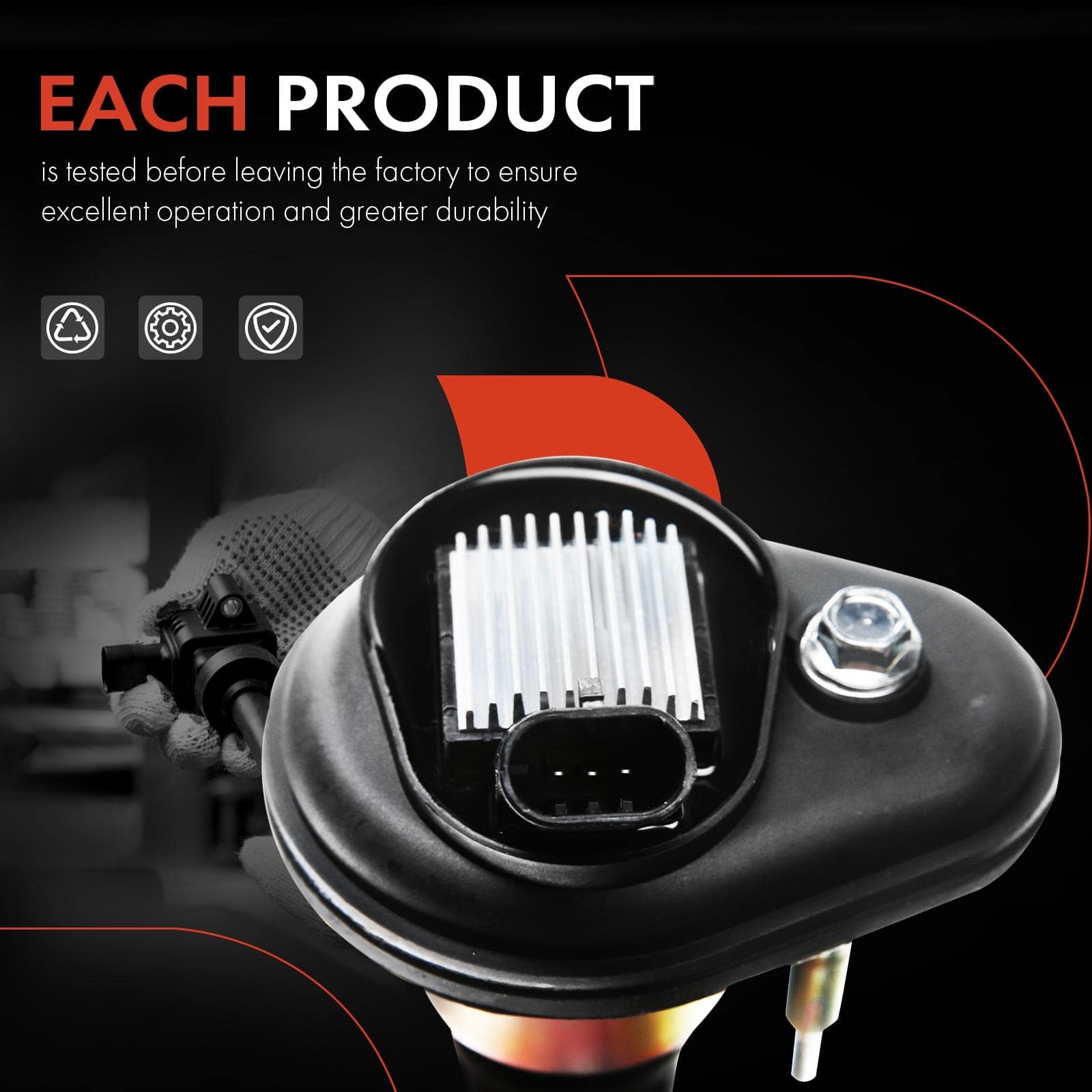 Conjunto de 4 Bobinas de Encendido A-Premium -Negro - Imagen 7