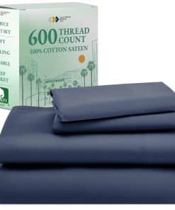 Juego de sábanas de lujo California Design -Azul Marino Real