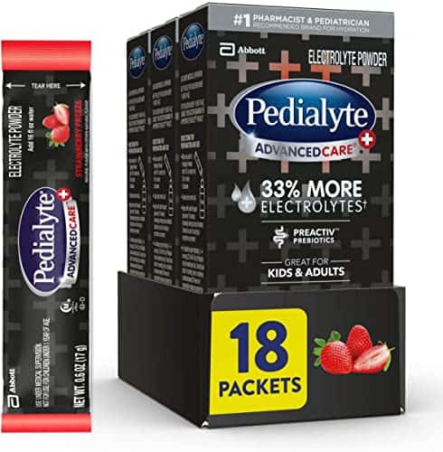 Pedialyte AdvancedCare Plus Electrolyte Powder, con 33% Más