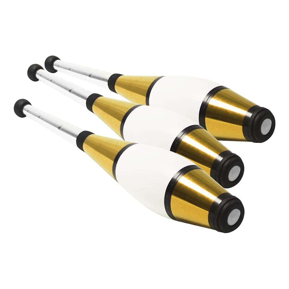 Set de 3 Mazas de Malabares Zeekio -Dorado