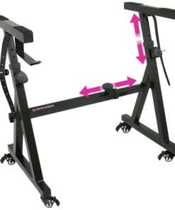 Soporte para Teclado Liquid Stands con Ruedas - Negro