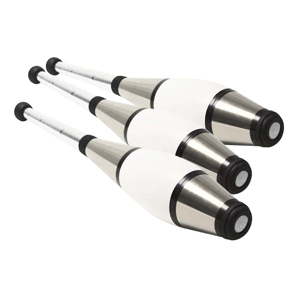 Set de 3 Mazas de Malabares Zeekio -Silver