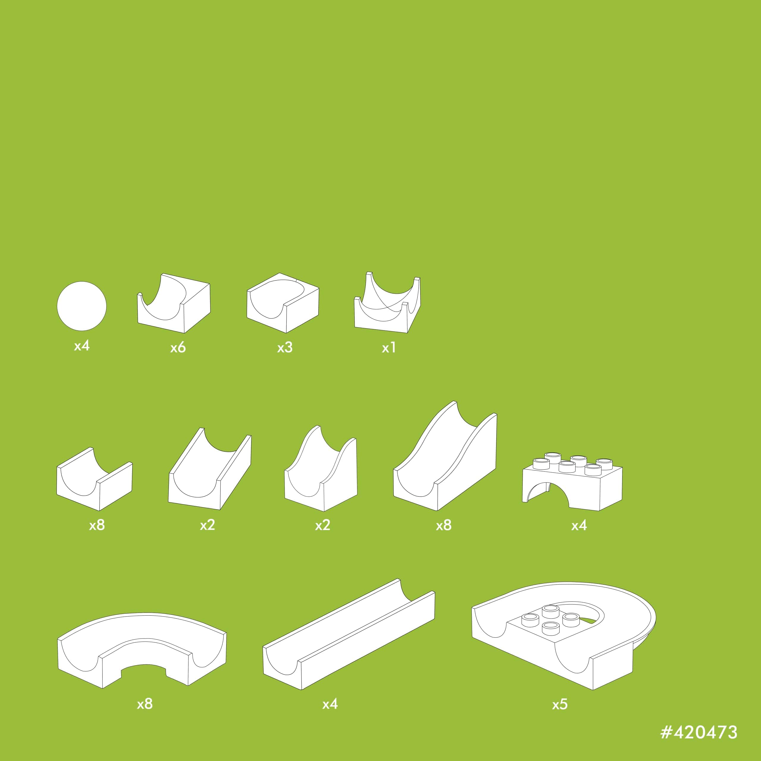 Hubelino 55 Piece Run Elements - El Original Juego de - Imagen 5