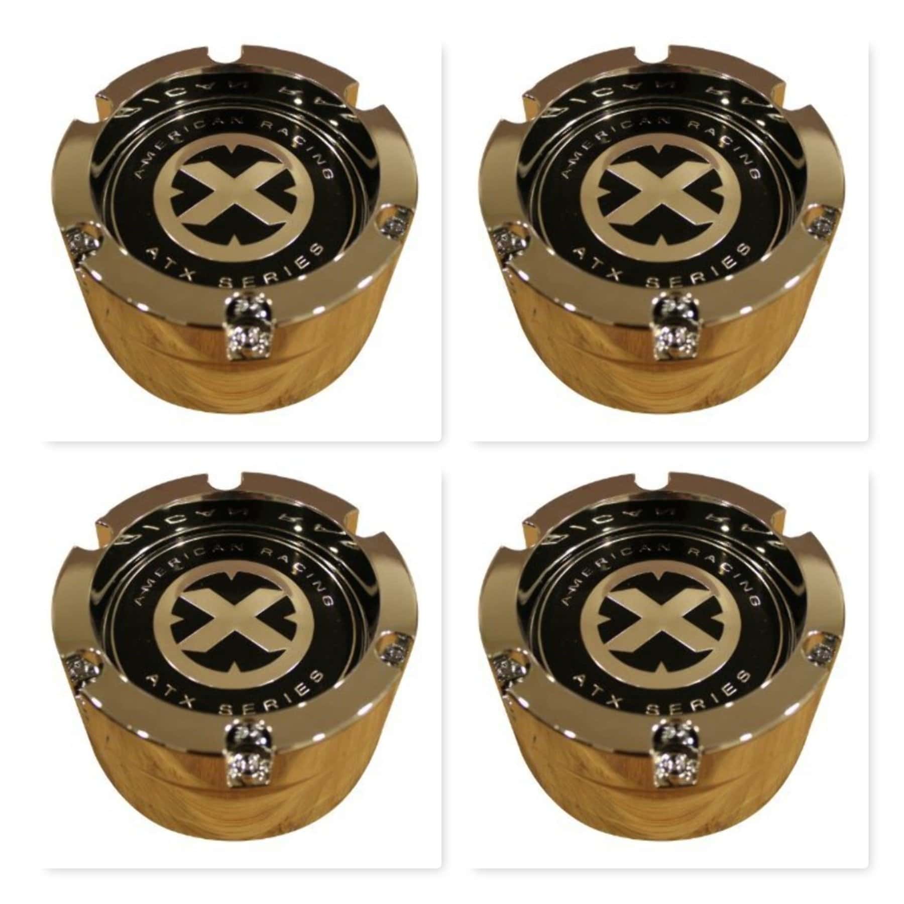 4 Pack American Racing ATX 391K132 Tapacubos de Rueda de 2