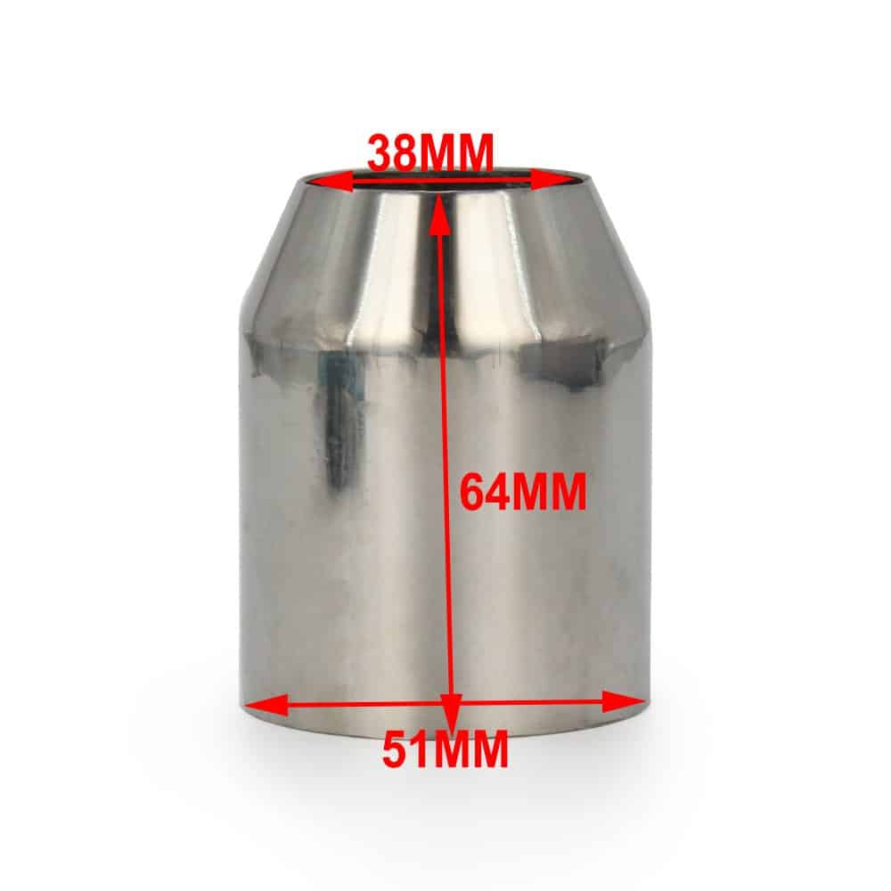 Escape silenciador hexagonal universal de 1.5-2" de entrada - Imagen 5