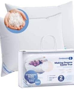 Almohada de cama de plumas de ganso Continental Bedding