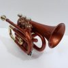 Trompeta de Bolsillo Bb en Color Bronce con Estuche y