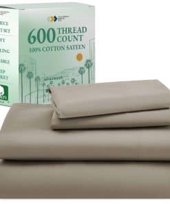 Juego de sábanas de lujo California Design -Taupe