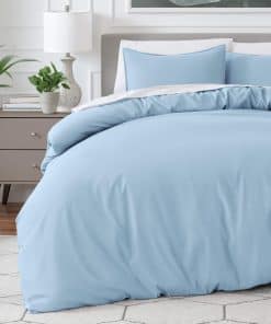 Juego de Funda de Edredón Bare Home - -Azul Claro