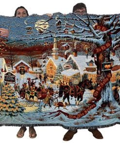 Manta de Navidad Small Town de Pure Country Weavers por