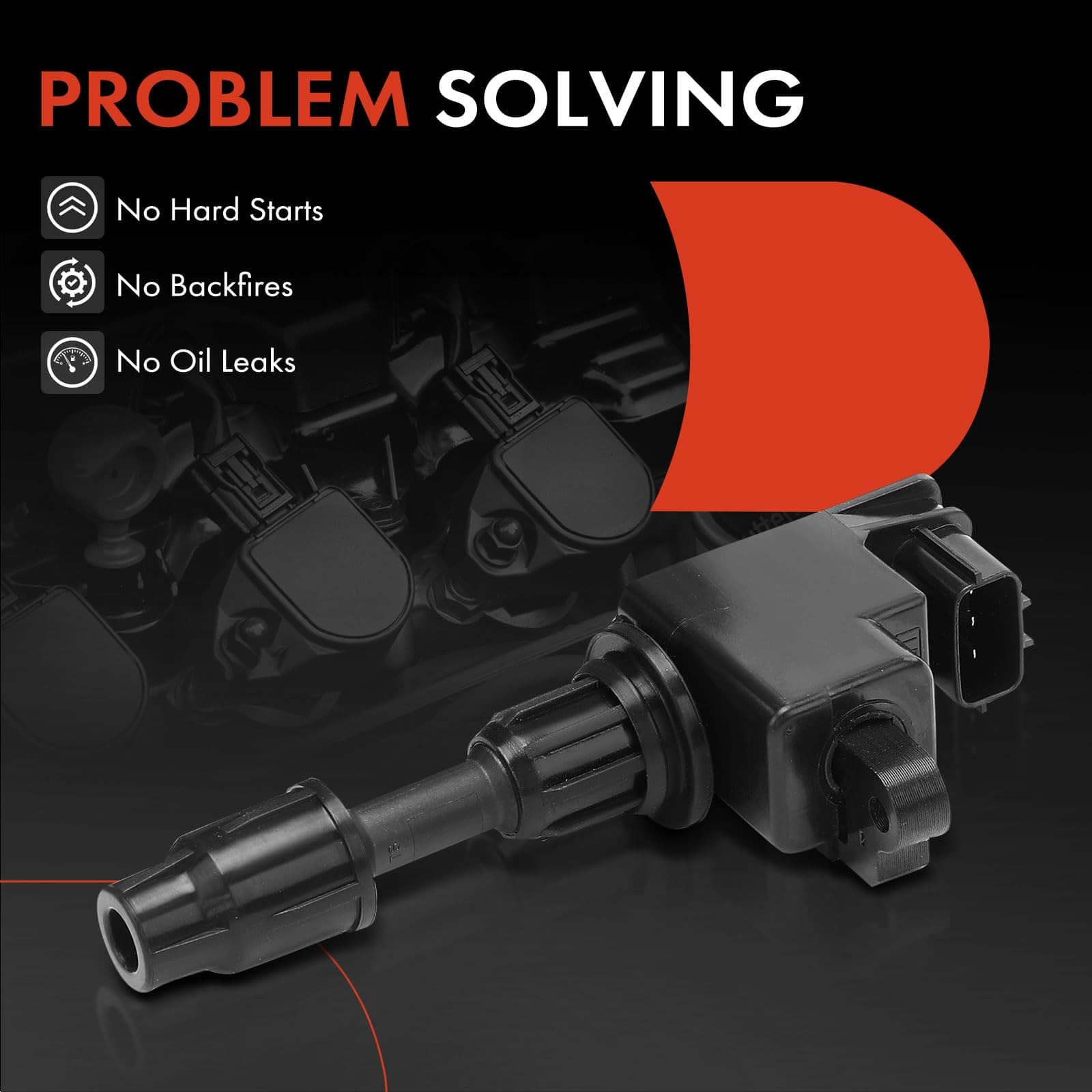 Juego de 4 bobinas de encendido del motor A-Premium - Imagen 8