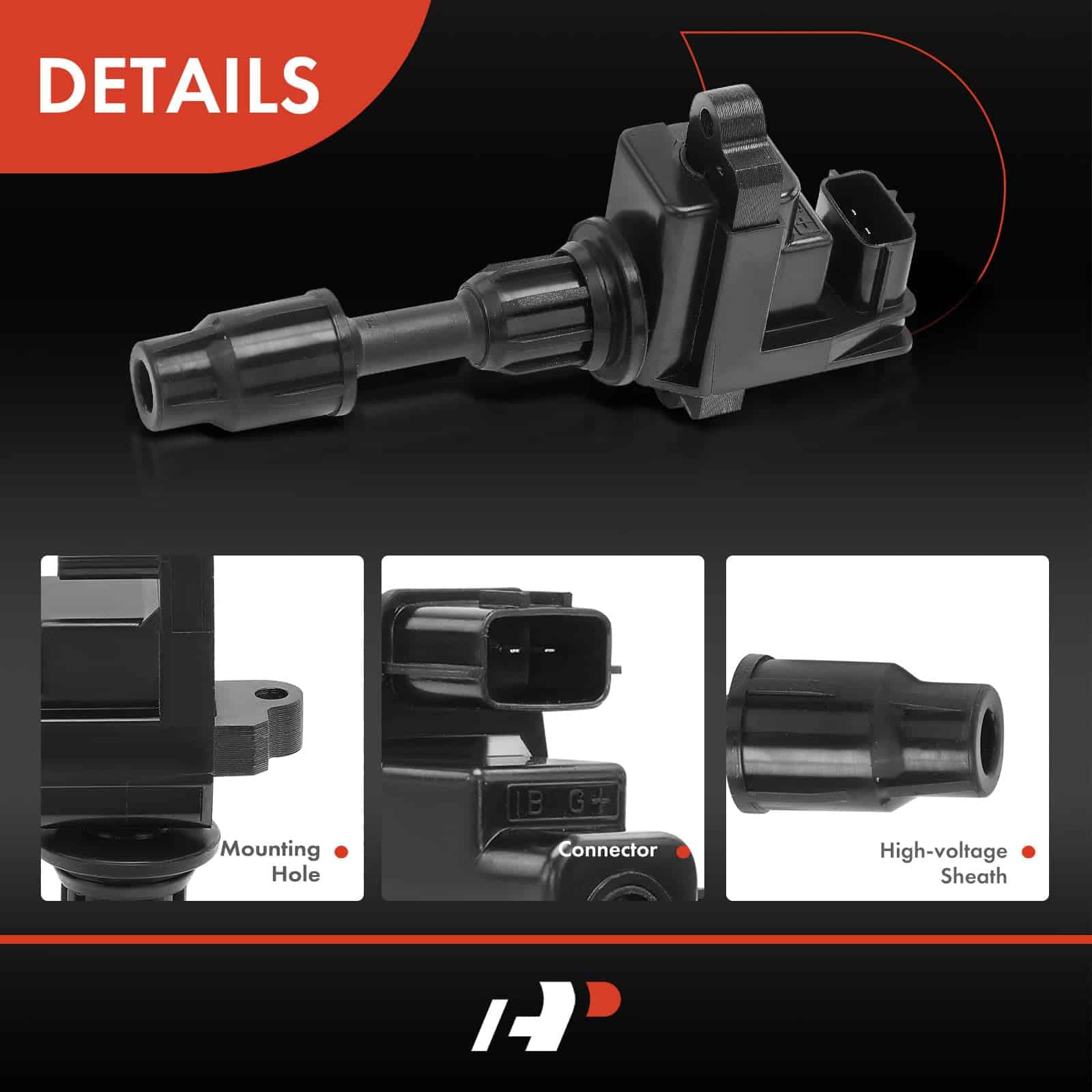 Juego de 4 bobinas de encendido del motor A-Premium - Imagen 6