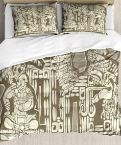 Juego de Funda de Edredón Étnico Lunarable, Ilustración del