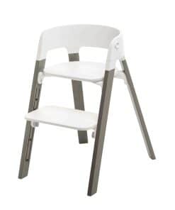 Silla Stokke Steps - Patas Grises Neblinosas y Asiento