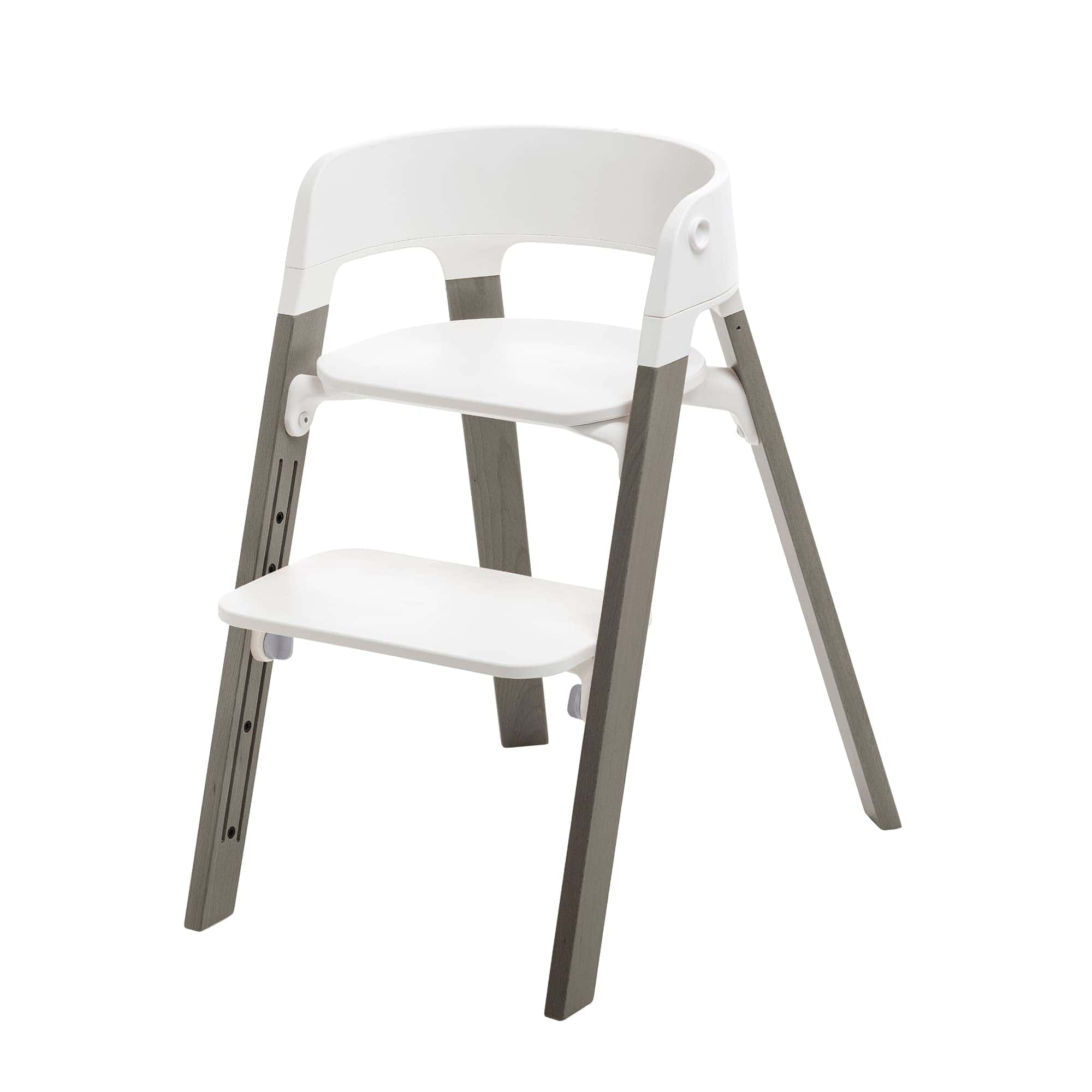 Silla Stokke Steps - Patas Grises Neblinosas y Asiento