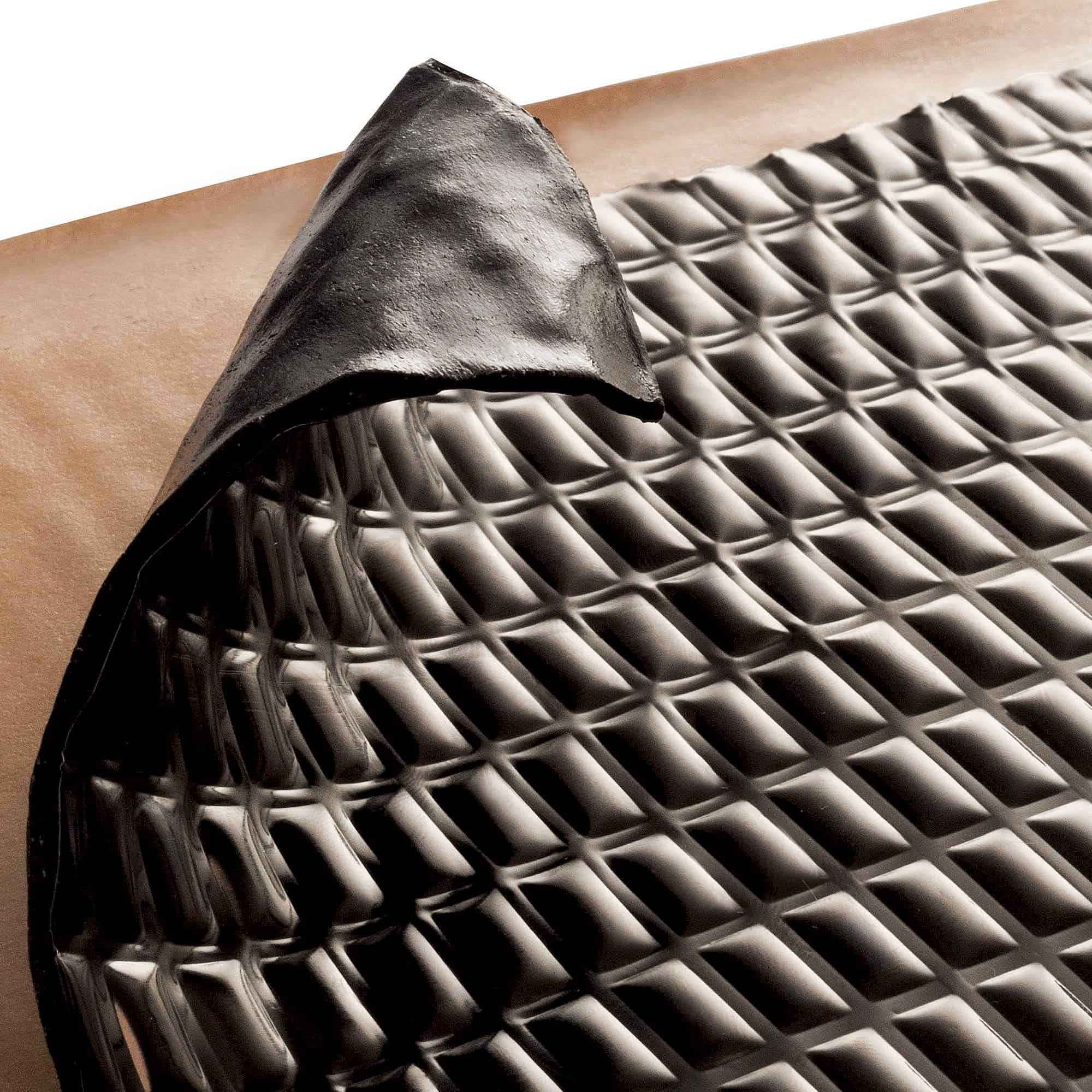 Siless Negro 50 mil 52 sqft Mat Material Amortiguador de