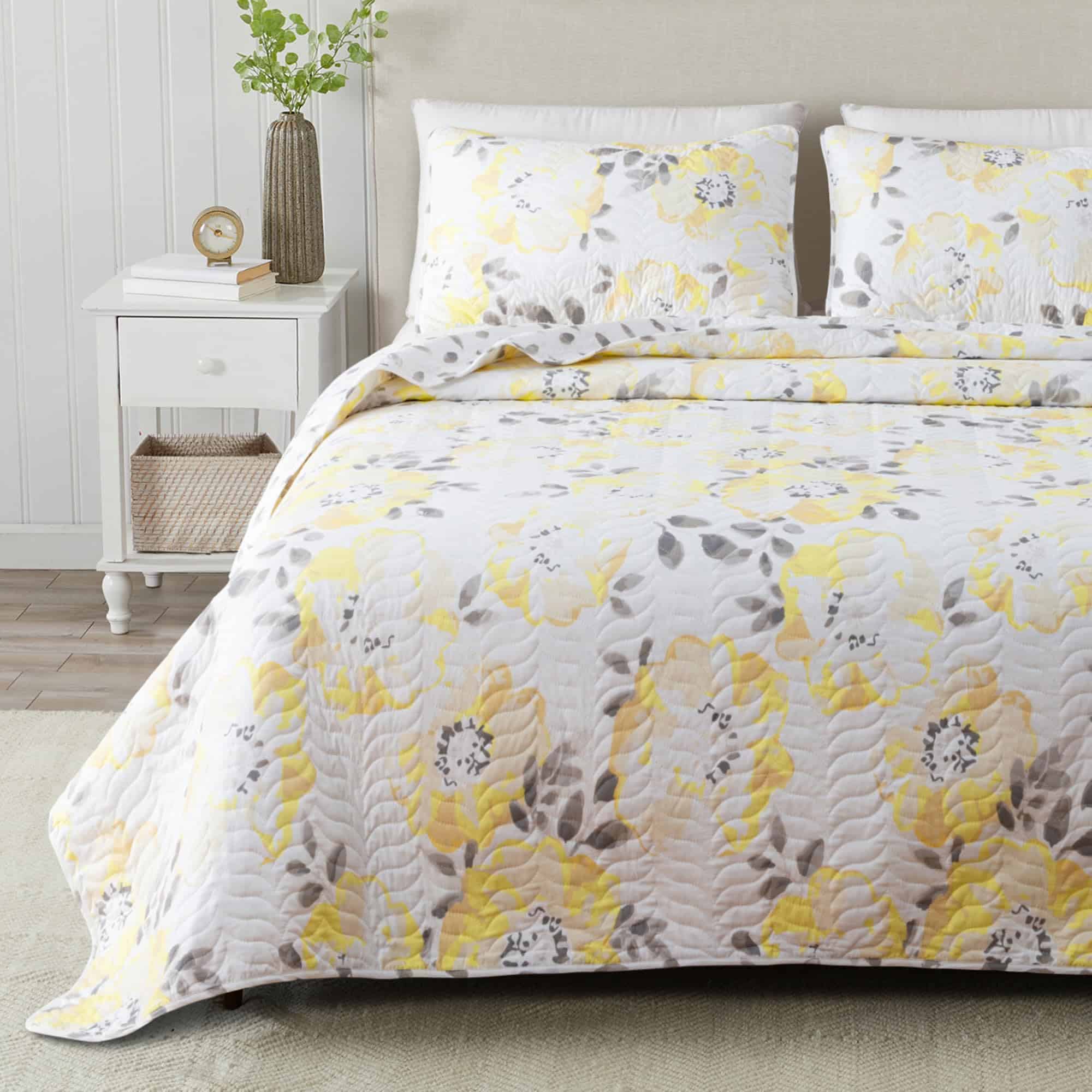 Juego de Edredón Floral para Cama King Great Bay Home con