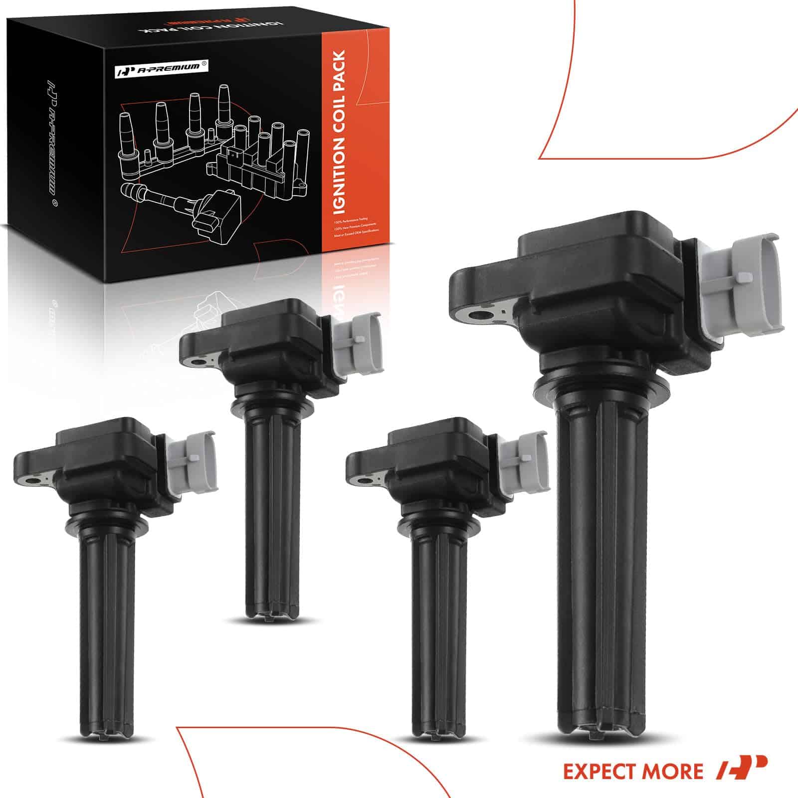Pack de 4 Bobinas de Encendido del Motor Compatible con - Imagen 9