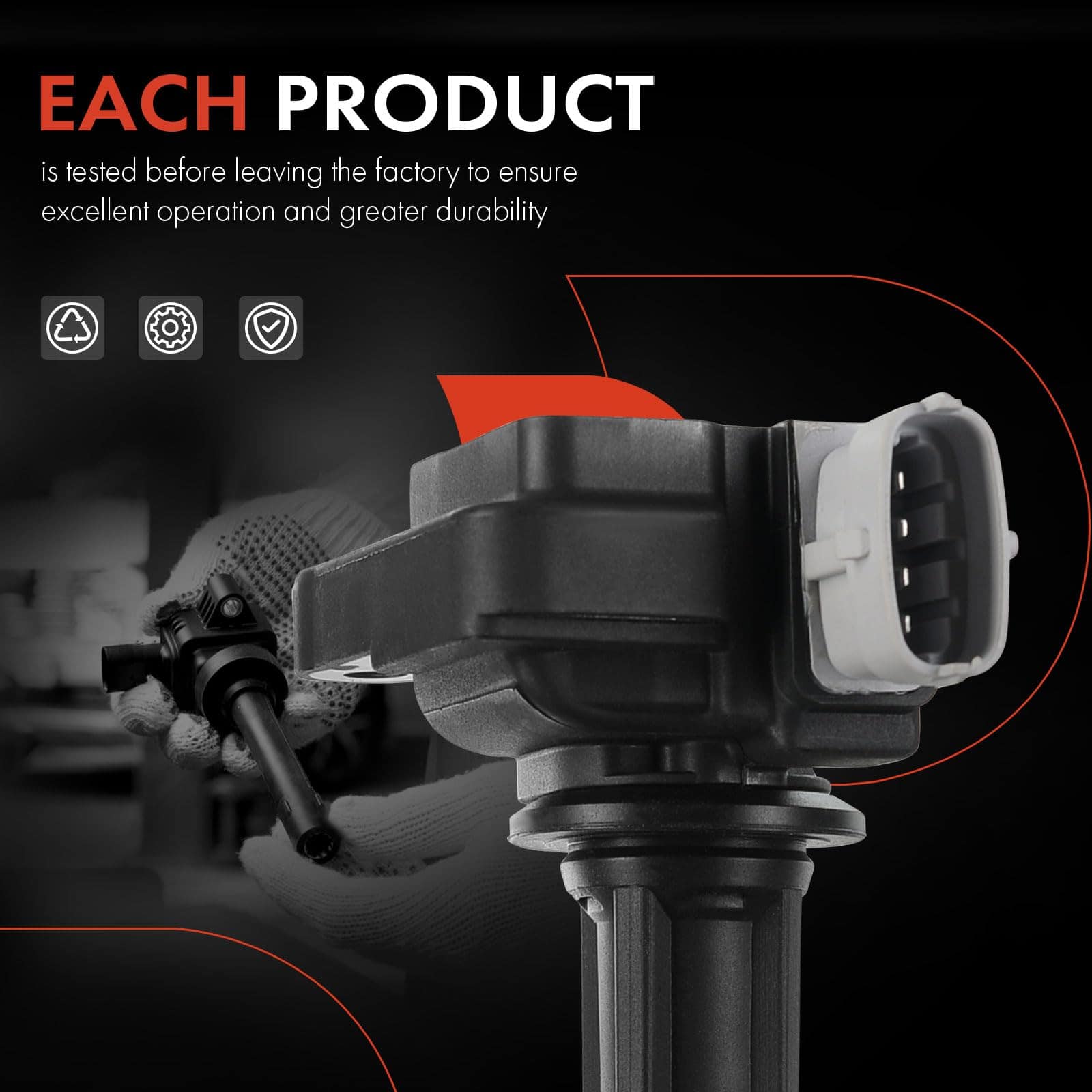 Pack de 4 Bobinas de Encendido del Motor Compatible con - Imagen 7