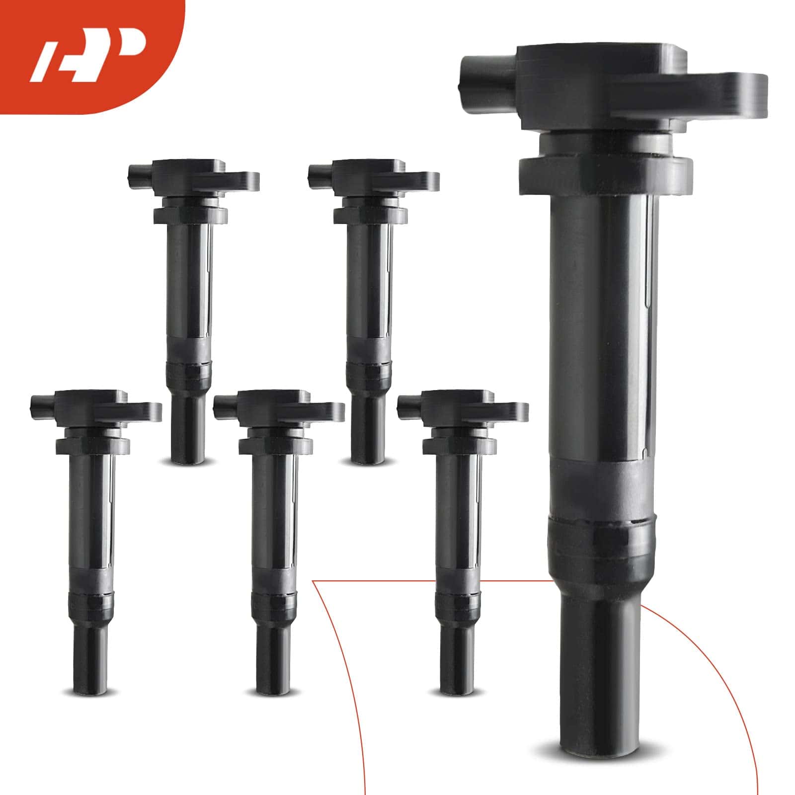 Conjunto de 6 bobinas de encendido A-Premium (2 pines) - Imagen 9