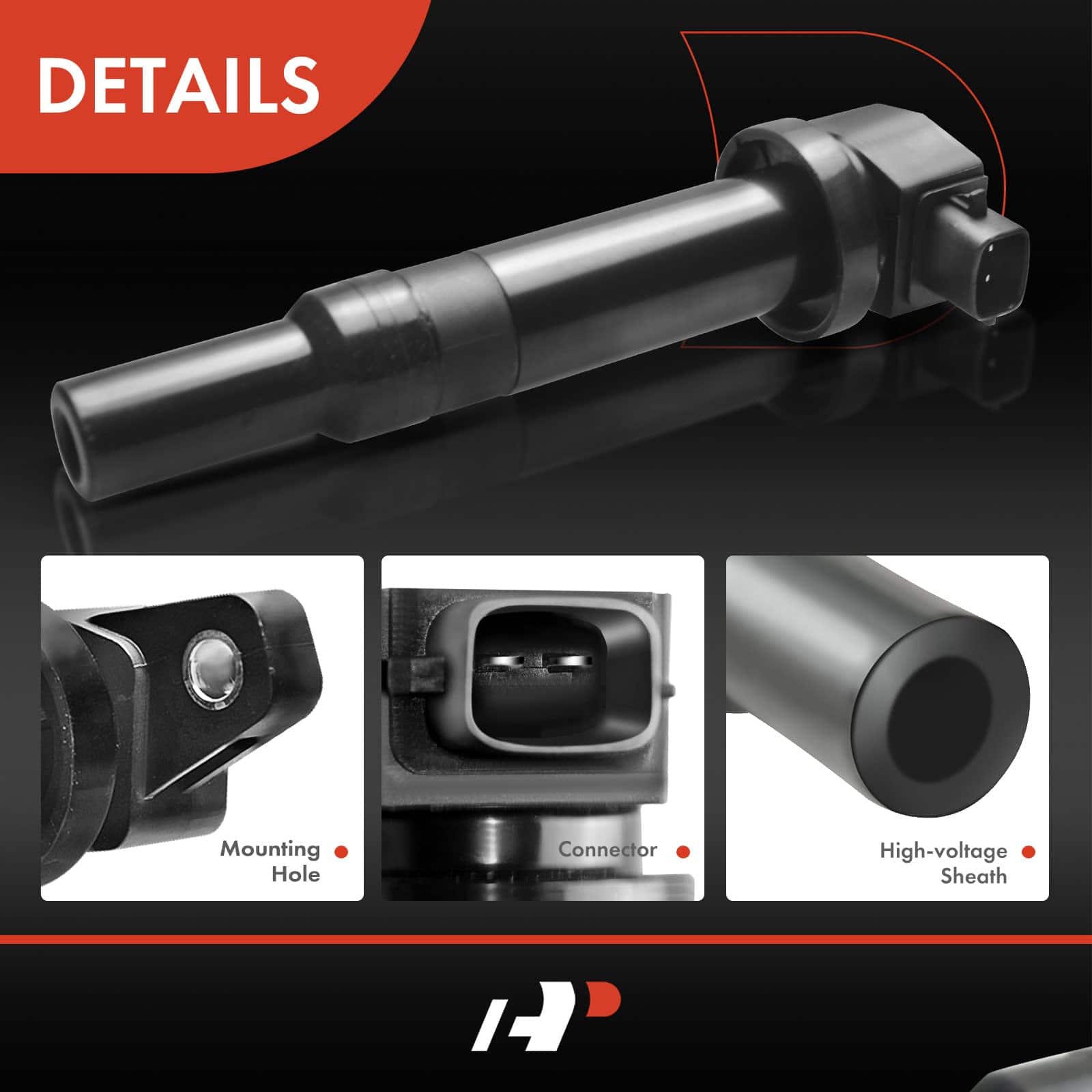 Conjunto de 6 bobinas de encendido A-Premium (2 pines) - Imagen 6