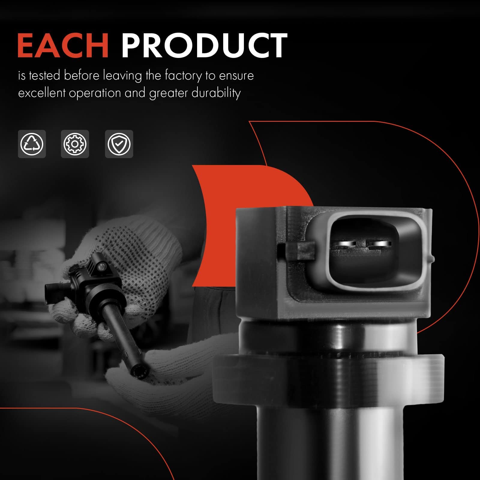 Conjunto de 6 bobinas de encendido A-Premium (2 pines) - Imagen 7