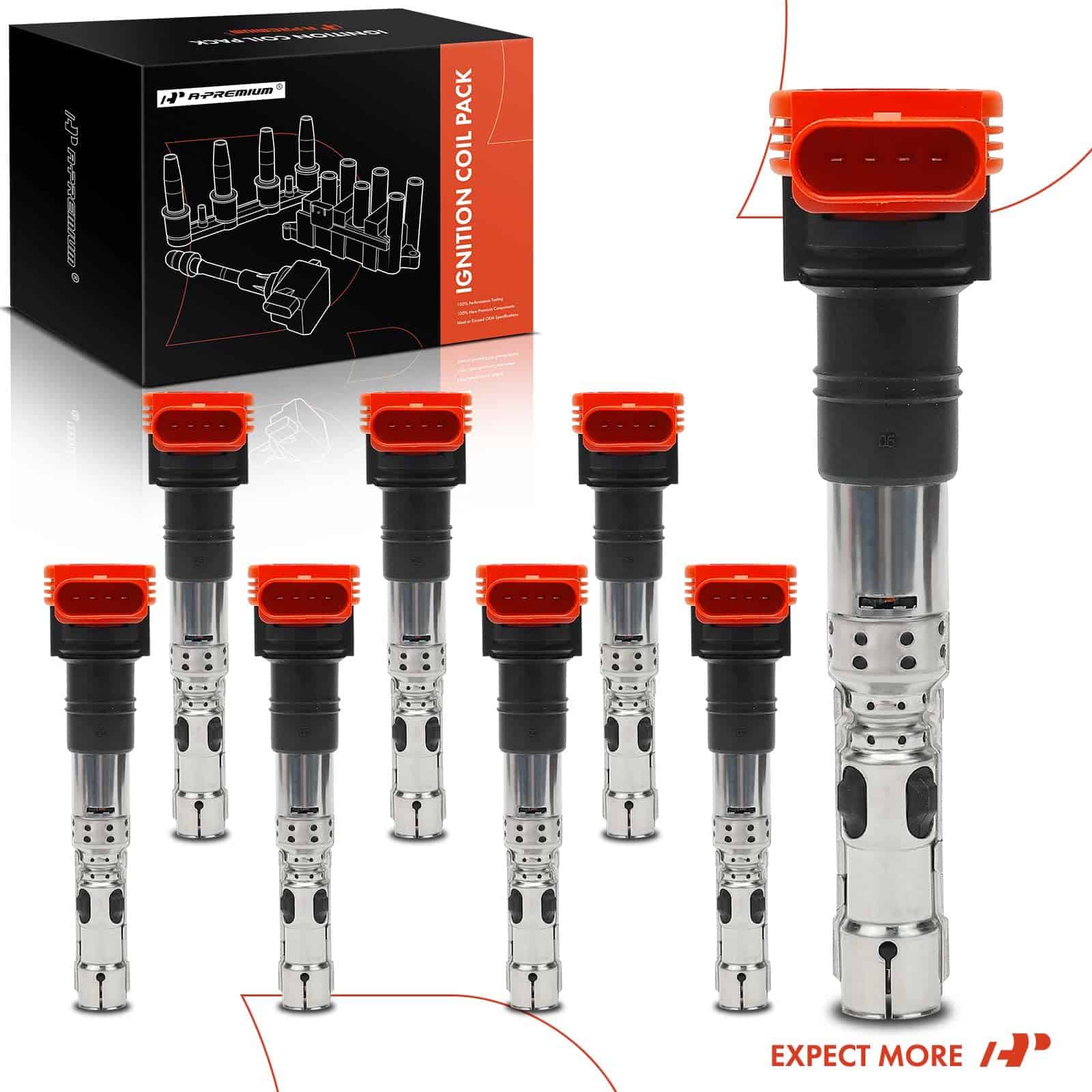 Conjunto de 8 Bobinas de Encendido A-Premium Compatible con - Imagen 9