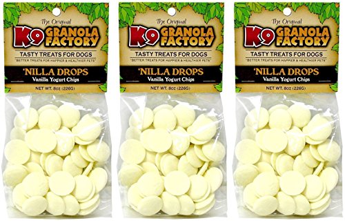 K9 Granola Factory Nilla Drops Dog Treats, 8 Onzas, Hecho