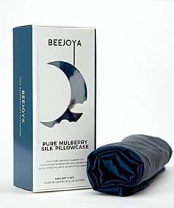 Funda de Almohada de Seda Natural BEEJOYA, 22 -Azul Marino M