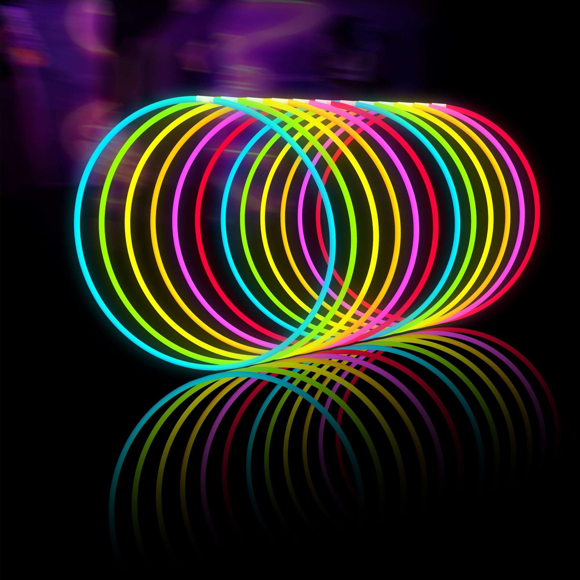 Glow Fever Glow Sticks Bulk 100ct 22'' -Multicolor