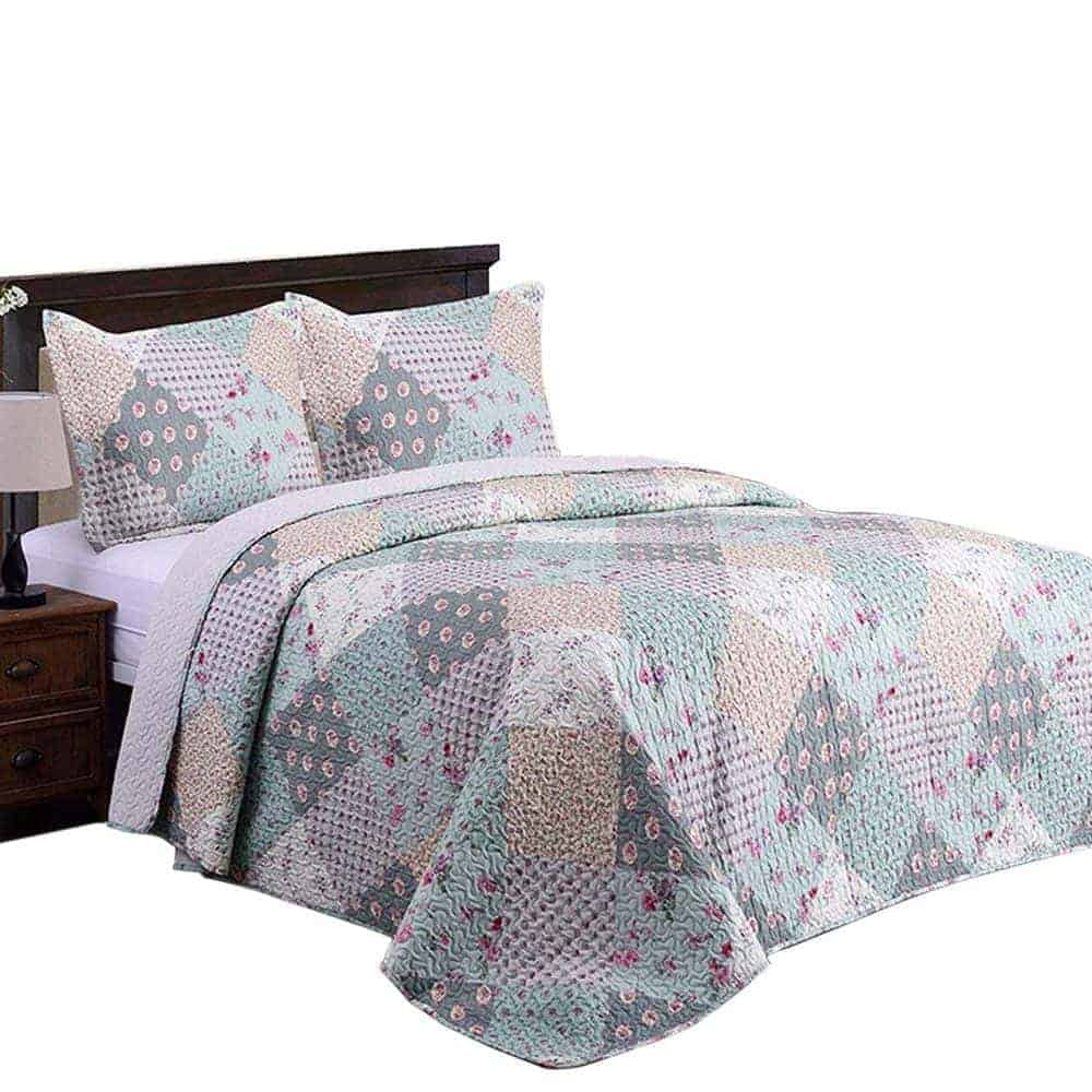 Juego de Edredón JML - Juego de Edredón -Estampado Floral a