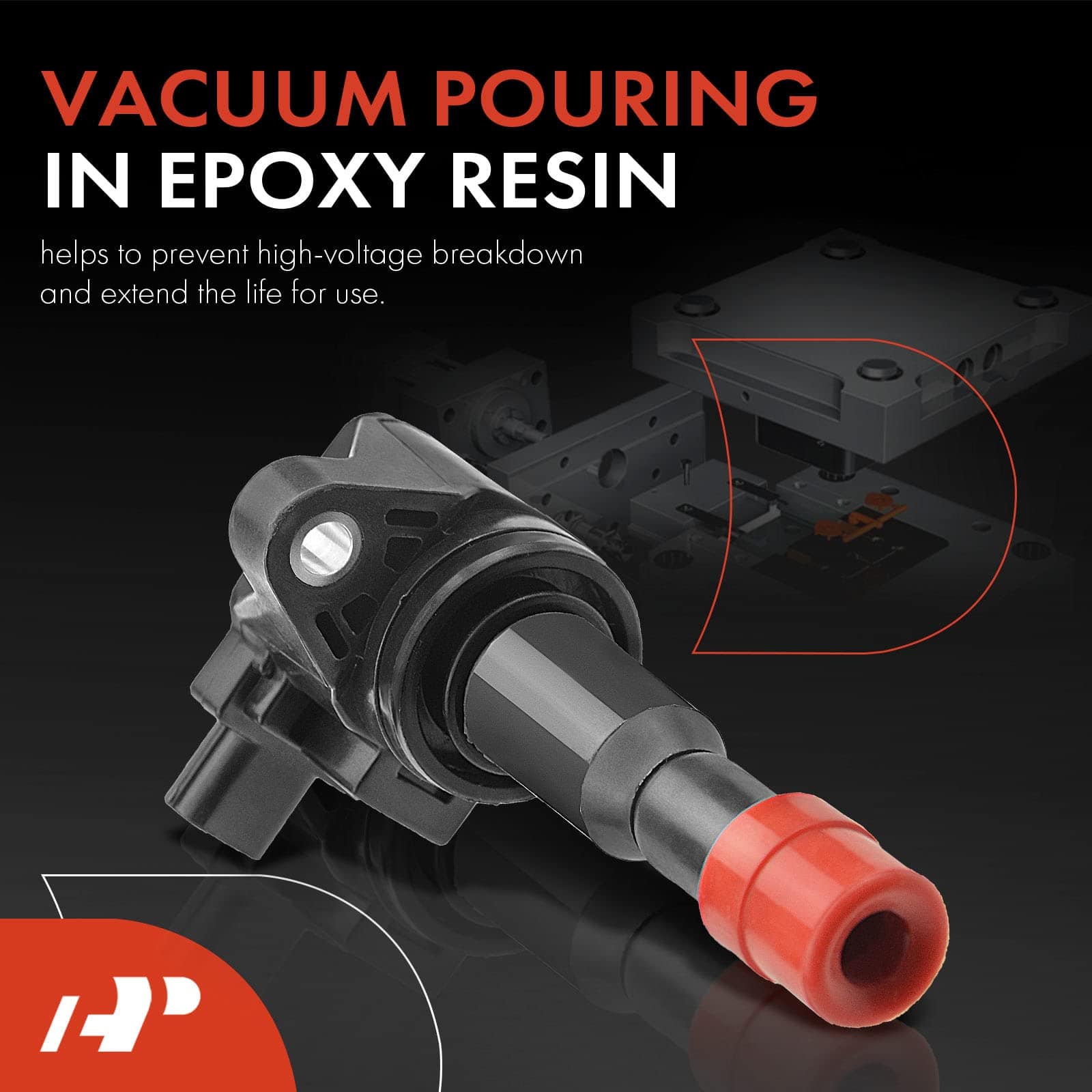 Conjunto de 4 paquetes de bobinas de encendido del motor - Imagen 4