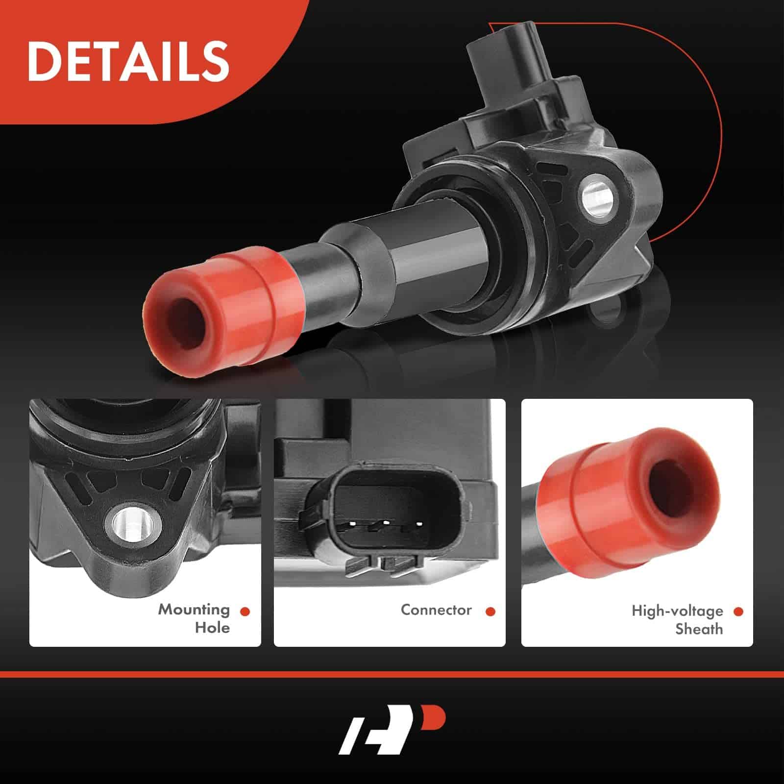 Conjunto de 4 paquetes de bobinas de encendido del motor - Imagen 6