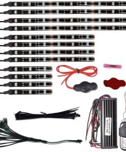 NBWDY 12Pcs Kit de Tiras de Luces LED para Vehículos y