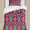 Juego de Funda Nórdica Étnica Lunarable, Patrón Colorido