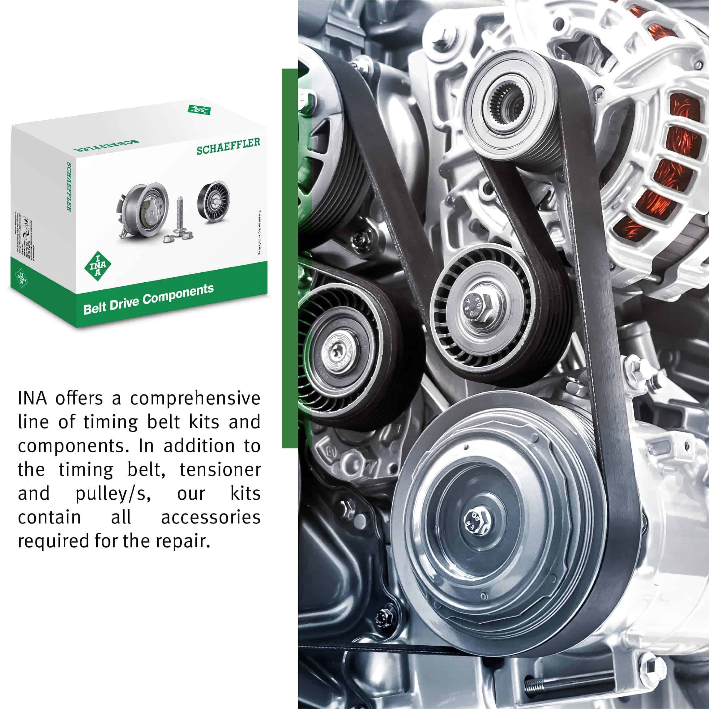 Kit de Correa y Componentes de INA Schaeffler para Motor, - Imagen 5