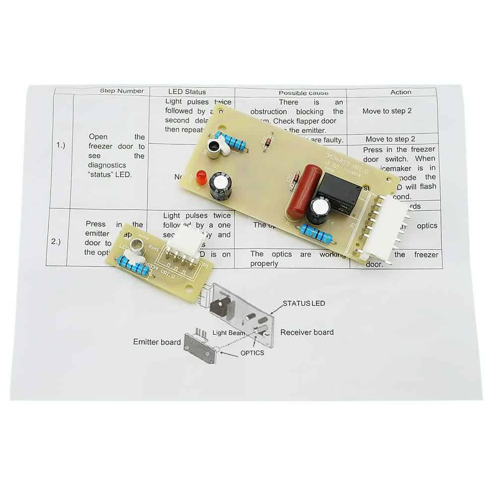 Siwdoy 4389102 Compatible con Whirlpool Icemaker Emitter - Imagen 5