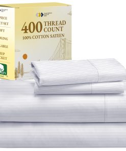 Juego de sábanas California Design Den Pinstripe California