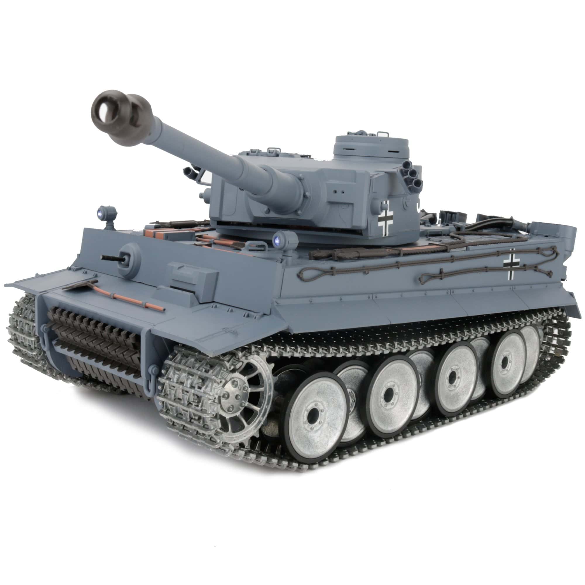 Tanque Alemán Tiger I Gris Control Remoto 1/16 2.4ghz para