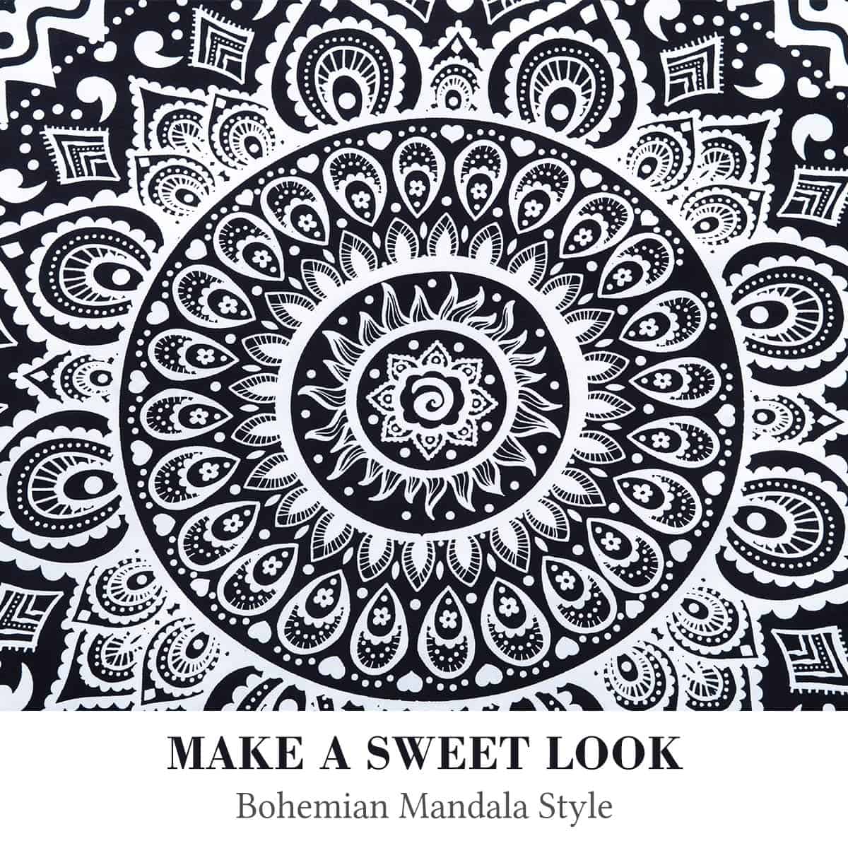 Juego de Funda de Edredón Bohemio de 3 Piezas Tamaño Queen - Imagen 4