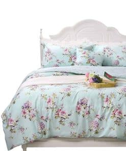 Juego de Funda de Edredón Floral para Niñas Tamaño Twin