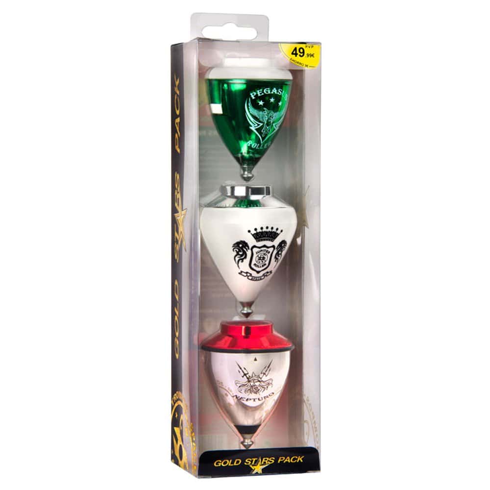 Trompo Space - Paquete Gold Star Spin - 3 Trompos de