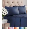 Juego de Sábanas Twin XL de 4 Piezas - Cómodas, -Azul Marino