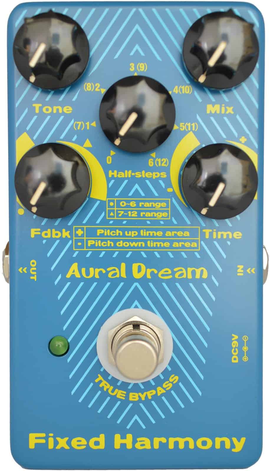 Pedal de armonia fija Aural Dream para guitarra proporciona